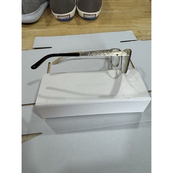 Jill Stuart JS 320-2 Eyeglasses Frames Only  53-14-135 Plastic Black Gold Bling - Picture 10 of 13